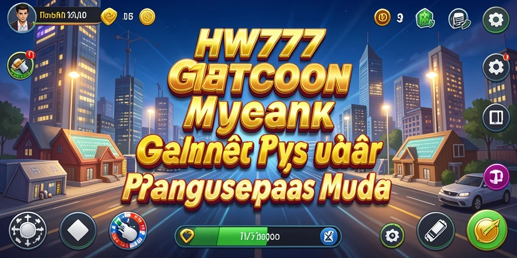 Tampilan gameplay HW777 yang menampilkan pengelolaan bisnis yang dinamis.