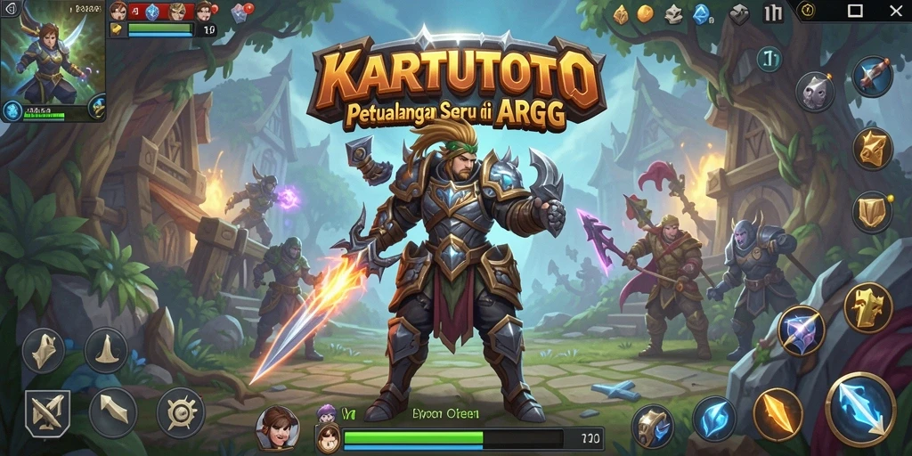 Tampilan gameplay KARTUTOTO yang epik dan penuh aksi.