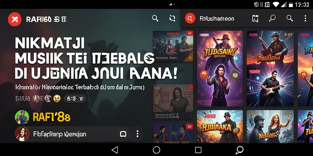 Tampilan seru dari gameplay RAFI88 dengan berbagai lagu.