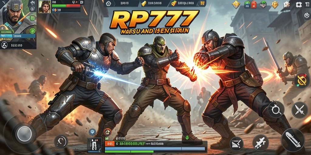 Screenshot menunjukkan aksi intens dari permainan RP777 yang penuh tantangan.